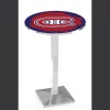 Holland Bar Stool Co. 42" Chrome Montreal Canadiens Pub Table, 36" dia. Top -Kitchen & Dining Furniture Sales Store Holland20Bar20Stool20Co L217CHMonCan