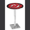 Holland Bar Stool Co. 36" Chrome New Jersey Devils Pub Table -Kitchen & Dining Furniture Sales Store Holland20Bar20Stool20Co L217CHNJDevl