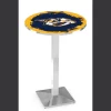 Holland Bar Stool Co. 36" Chrome Nashville Predators Pub Table -Kitchen & Dining Furniture Sales Store Holland20Bar20Stool20Co L217CHNshPre 2
