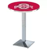 Holland Bar Stool Co. 36" Chrome Ohio State Pub Table, 36" dia. Top -Kitchen & Dining Furniture Sales Store Holland20Bar20Stool20Co L217CHOhioSt