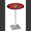 Holland Bar Stool Co. 42" Chrome Ottawa Senators Pub Table, 36" dia. Top -Kitchen & Dining Furniture Sales Store Holland20Bar20Stool20Co L217CHOttSen