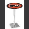 Holland Bar Stool Co. 36" Chrome Philadelphia Flyers Pub Table -Kitchen & Dining Furniture Sales Store Holland20Bar20Stool20Co L217CHPhiFlyxxO