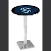 Holland Bar Stool Co 36" Chrome Seattle Kraken Pub Table with 36" dia. top -Kitchen & Dining Furniture Sales Store Holland20Bar20Stool20Co L217CHSeaKrk
