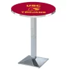 Holland Bar Stool Co. 36" Chrome USC Trojans Pub Table -Kitchen & Dining Furniture Sales Store Holland20Bar20Stool20Co L217CHSouCal