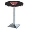 Holland Bar Stool Co. 42" Chrome Texas Tech Pub Table