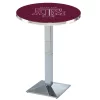 Holland Bar Stool Co. 36" Chrome Texas A&M Pub Table