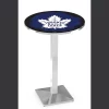 Holland Bar Stool Co. 42" Chrome Toronto Maple Leafs Pub Table, 36" dia. Top -Kitchen & Dining Furniture Sales Store Holland20Bar20Stool20Co L217CHTorMpl