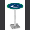 Holland Bar Stool Co. 42" Chrome Vancouver Canucks Pub Table -Kitchen & Dining Furniture Sales Store Holland20Bar20Stool20Co L217CHVanCan