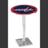 Holland Bar Stool Co. 36" Chrome Washington Capitals Pub Table, 36" dia. Top -Kitchen & Dining Furniture Sales Store Holland20Bar20Stool20Co L217CHWshCap