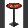 Holland Bar Stool Co. 36" Blk Wrinkle Chicago Blackhawks Pub Table -Kitchen & Dining Furniture Sales Store Holland20Bar20Stool20Co L217ChiHwkxxR