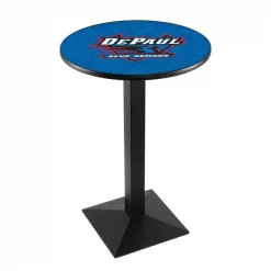 Holland Bar Stool Co. 36" Blk Wrinkle DePaul Pub Table