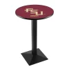 Holland Bar Stool Co. 36" Blk Wrinkle Florida State (Script) Pub Table, 36" dia. Top -Kitchen & Dining Furniture Sales Store Holland20Bar20Stool20Co L217FSU FS