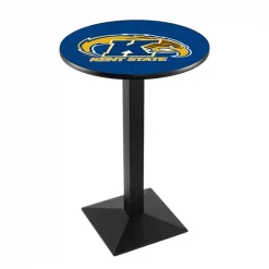 Holland Bar Stool Co. 36" Blk Wrinkle Kent State Pub Table, 36" dia. Top