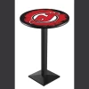 Holland Bar Stool Co. 42" Blk Wrinkle New Jersey Devils Pub Table, 36" dia. Top -Kitchen & Dining Furniture Sales Store Holland20Bar20Stool20Co L217NJDevl
