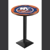 Holland Bar Stool Co. 42" Blk Wrinkle New York Islanders Pub Table -Kitchen & Dining Furniture Sales Store Holland20Bar20Stool20Co L217NYIsln 1