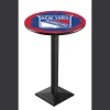 Holland Bar Stool Co. 36" Blk Wrinkle New York Rangers Pub Table, 36" dia. Top -Kitchen & Dining Furniture Sales Store Holland20Bar20Stool20Co L217NYRang 2