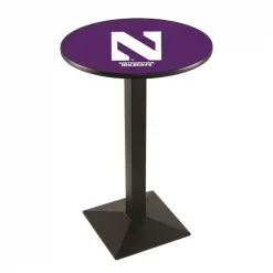 Holland Bar Stool Co. 36" Blk Wrinkle Northwestern Pub Table