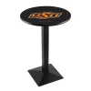 Holland Bar Stool Co. 42" Blk Wrinkle Oklahoma State Pub Table -Kitchen & Dining Furniture Sales Store Holland20Bar20Stool20Co L217OKStUn 2