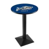 Holland Bar Stool Co. 36" Blk Wrinkle US Naval Academy NAVY Pub Table, 36" dia. Top -Kitchen & Dining Furniture Sales Store Holland20Bar20Stool20Co L217USNavA