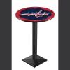 Holland Bar Stool Co. 36" Blk Wrinkle Washington Capitals Pub Table, 36" dia. Top -Kitchen & Dining Furniture Sales Store Holland20Bar20Stool20Co L217WshCap