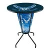 Holland Bar Stool Co. Lighted 42" Black Air Force Pub Table