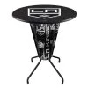 Holland Bar Stool Co. Lighted 42" Black Los Angeles Kings Pub Table