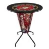 Holland Bar Stool Co. Lighted 42" Black Marines Pub Table
