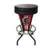 Holland Bar Stool Co. Lighted Calgary Flames 30" Swivel Bar Stool -Kitchen & Dining Furniture Sales Store Holland20Bar20Stool20Co L5000CalFlaBlkVinyl