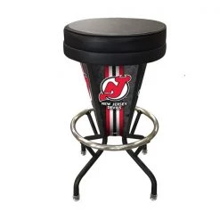 Holland Bar Stool Co. Lighted New Jersey Devils 30" Swivel Bar Stool