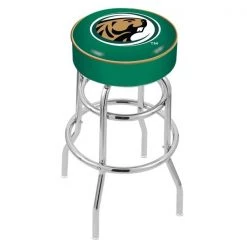 Holland Bar Stool Co. 30" Bemidji State Cushion Seat, 2-Ring Chrome Swivel Bar Stool