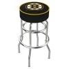 Holland Bar Stool Co. 25" Boston Bruins Cushion Seat, 2-Ring Chrome Swivel Bar Stool -Kitchen & Dining Furniture Sales Store Holland20Bar20Stool20Co L7C1BosBru