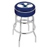 Holland Bar Stool Co. 25" Brigham Young Cushion Seat, 2-Ring Chrome Swivel Bar Stool -Kitchen & Dining Furniture Sales Store Holland20Bar20Stool20Co L7C1BrigYn