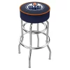 Holland Bar Stool Co. 25" Edmonton Oilers Cushion Seat, 2-Ring Chrome Swivel Bar Stool -Kitchen & Dining Furniture Sales Store Holland20Bar20Stool20Co L7C1EdmOil