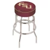 Holland Bar Stool Co. 25" Florida State Script Cushion Seat, 2-Ring Chrome Swivel Bar Stool -Kitchen & Dining Furniture Sales Store Holland20Bar20Stool20Co L7C1FSU FS