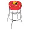 Holland Bar Stool Co. 25" Ferris State Cushion Seat, 2-Ring Chrome Swivel Bar Stool -Kitchen & Dining Furniture Sales Store Holland20Bar20Stool20Co L7C1FerrSt
