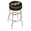 Holland Bar Stool Co. 25" Georgia Tech Cushion Seat, 2-Ring Chrome Swivel Bar Stool -Kitchen & Dining Furniture Sales Store Holland20Bar20Stool20Co L7C1GATech