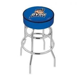 Holland Bar Stool Co. 30" Grand Valley State Cushion Seat, 2-Ring Chrome Swivel Bar Stool