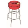 Holland Bar Stool Co. 25" Illinois State Cushion Seat, 2-Ring Chrome Swivel Bar Stool -Kitchen & Dining Furniture Sales Store Holland20Bar20Stool20Co L7C1IllStU