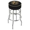 Holland Bar Stool Co. 30" Vegas Golden Knights Cushion Seat, 2-Ring Chrome Swivel Bar Stool