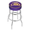 Holland Bar Stool Co. 25" Louisiana State Cushion Seat, 2-Ring Chrome Swivel Bar Stool -Kitchen & Dining Furniture Sales Store Holland20Bar20Stool20Co L7C1LaStUn