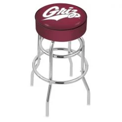 Holland Bar Stool Co. 30" 4" Montana Cushion Seat, Double-Ring Chrome Swivel Bar Stool