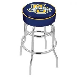 Holland Bar Stool Co. 30" Marquette Cushion Seat, 2-Ring Chrome Swivel Bar Stool