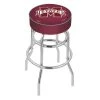 Holland Bar Stool Co. 25" Mississippi State Cushion Seat, 2-Ring Chrome Swivel Bar Stool -Kitchen & Dining Furniture Sales Store Holland20Bar20Stool20Co L7C1MssStU