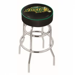 Holland Bar Stool Co. 30" North Dakota State Cushion Seat, 2-Ring Chrome Swivel Bar Stool