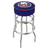 Holland Bar Stool Co. 30" New York Islanders Cushion Seat, 2-Ring Chrome Swivel Bar Stool -Kitchen & Dining Furniture Sales Store Holland20Bar20Stool20Co L7C1NYIsln