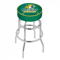 Holland Bar Stool Co. 30" Northern Michigan Cushion Seat, 2-Ring Chrome Swivel Bar Stool