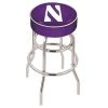 Holland Bar Stool Co. 25" Northwestern Cushion Seat, 2-Ring Chrome Swivel Bar Stool -Kitchen & Dining Furniture Sales Store Holland20Bar20Stool20Co L7C1Nthwst