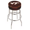 Holland Bar Stool Co. 30" Virginia Tech Cushion Seat, 2-Ring Chrome Swivel Bar Stool -Kitchen & Dining Furniture Sales Store Holland20Bar20Stool20Co L7C1VATech