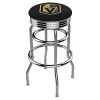 Holland Bar Stool Co. 25" Chrome 2-Ring Vegas Golden Knights Swivel Bar Stool, Accent Ring -Kitchen & Dining Furniture Sales Store Holland20Bar20Stool20Co L7C3CLVGdKn