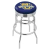 Holland Bar Stool Co. 30" Chrome 2-Ring Marquette Swivel Bar Stool, Accent Ring
